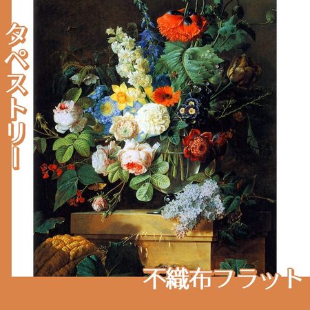 ルドゥーテ「ガラスの花瓶の花」【タペストリー:不織布フラット100g】