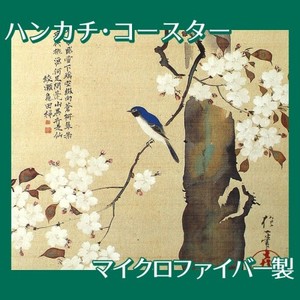 酒井抱一「桜に小禽図」【ハンカチ・コースター】
