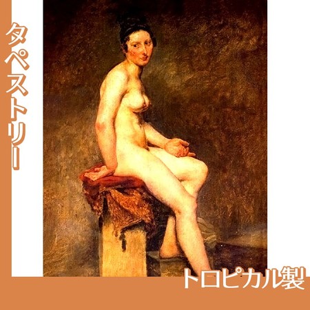 ドラクロワ「坐る裸婦・ローズ嬢」【タペストリー:トロピカル】