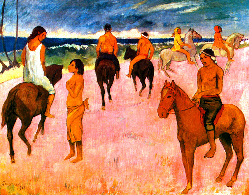 浜辺の騎手たち