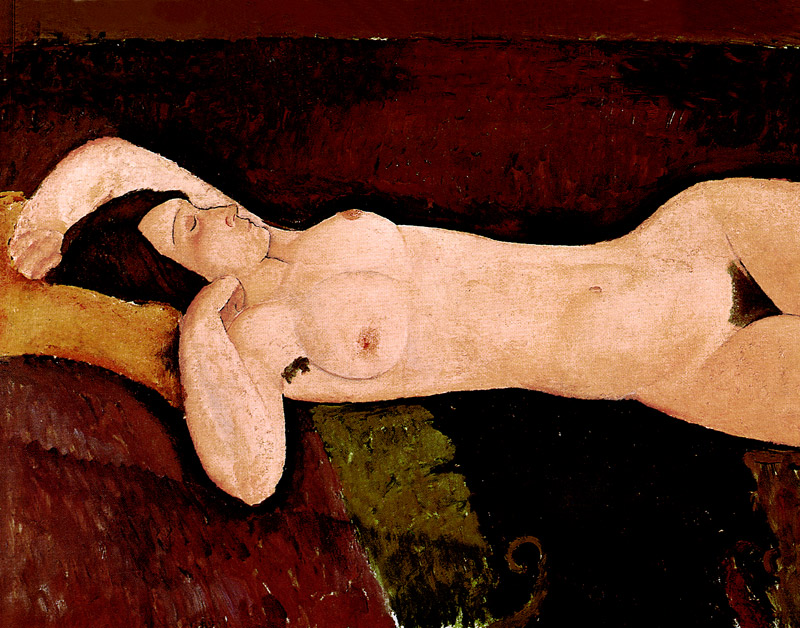 横たわる裸婦