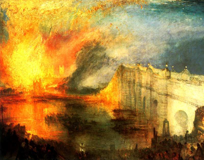 国会議事堂の炎上、1834年10月16日